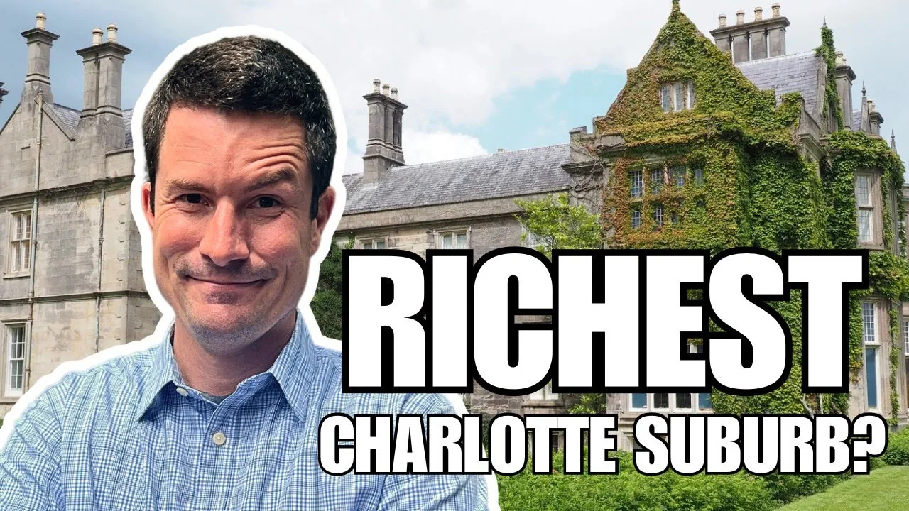 Steve Jarrell on location for the Living in South Charlotte video: The Wealthiest Suburb in Charlotte North Carolina?