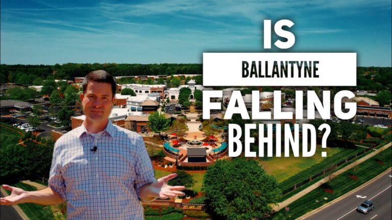 Steve Jarrell on location for the Living in South Charlotte video: Pros and Cons of Living in Ballantyne