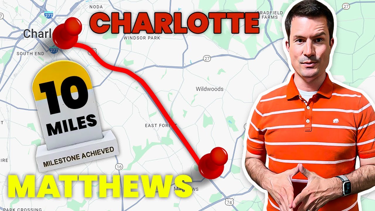 Steve Jarrell on location for the Living in South Charlotte video: The REAL Reasons People Move To Matthews North Carolina