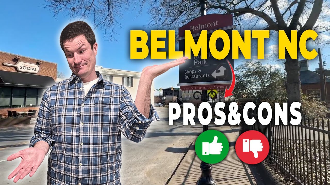 Steve Jarrell on location for the Living in South Charlotte video: Moving to Belmont NC? Watch This First! The Pros and Cons You Need To Know!