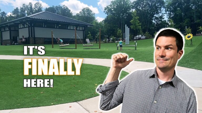 Steve Jarrell on location for the Living in South Charlotte video: This Brand New Downtown Waxhaw NC Park is AMAZING!