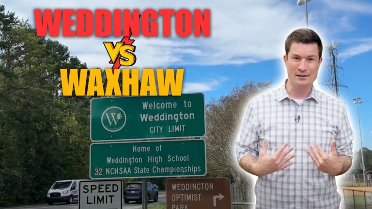Steve Jarrell on location for the Living in South Charlotte video: Is Living In Waxhaw And Weddington NC Worth It?