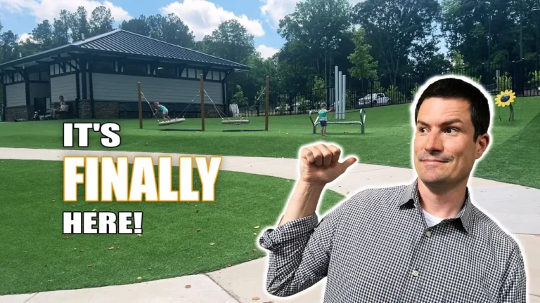 Steve Jarrell on location for the Living in South Charlotte video: This Brand New Downtown Waxhaw NC Park is AMAZING!